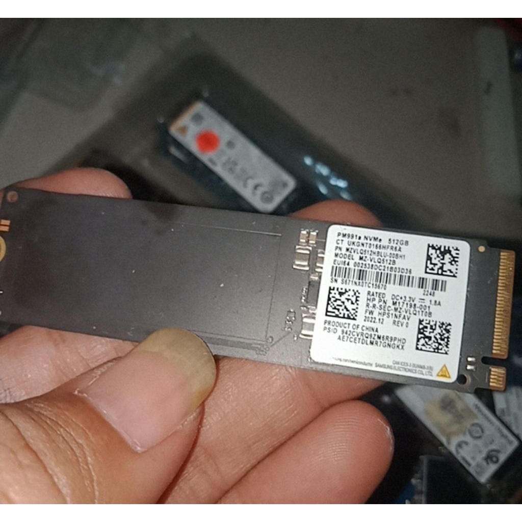 SSD NVME SAMSUNG 512GB M2 2280 PCIE GEN3 Second Good Condition