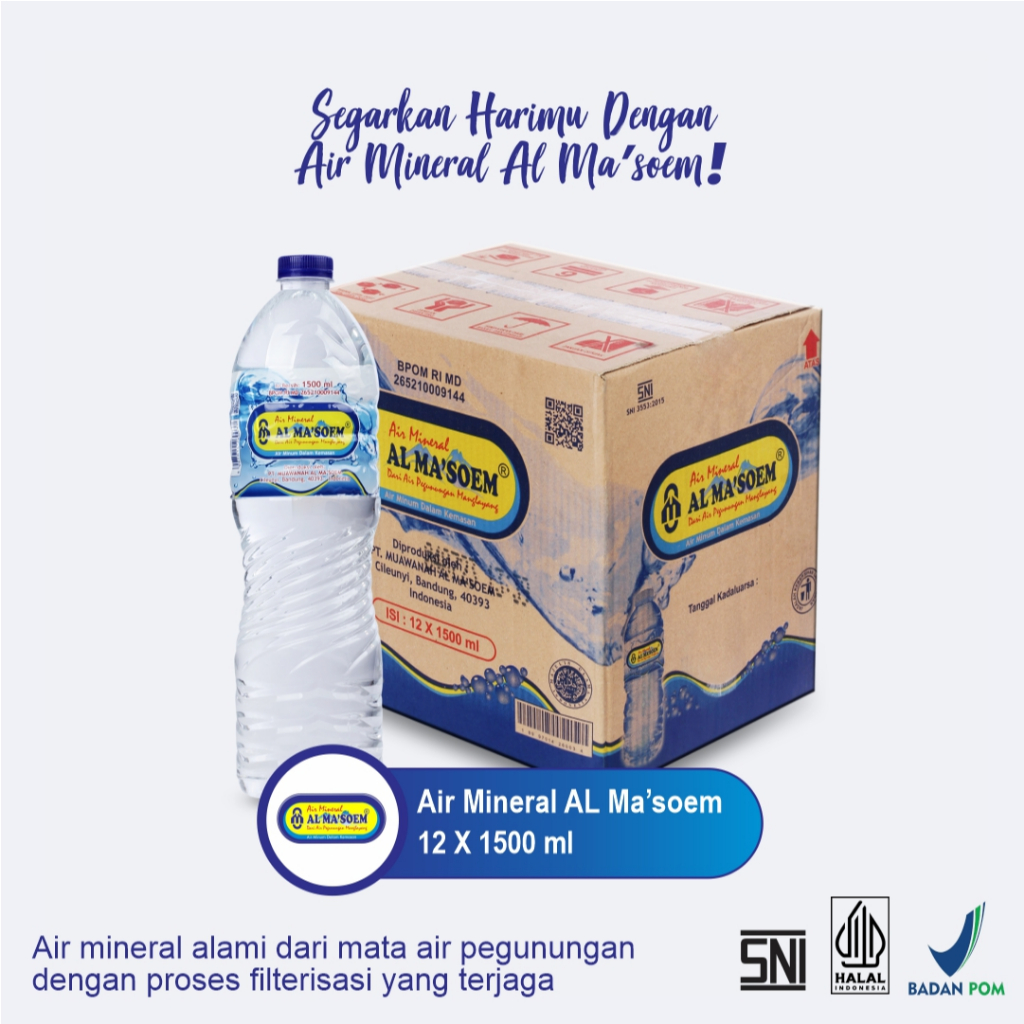 

Air Mineral Al Ma'soem 12 x 1500 ml
