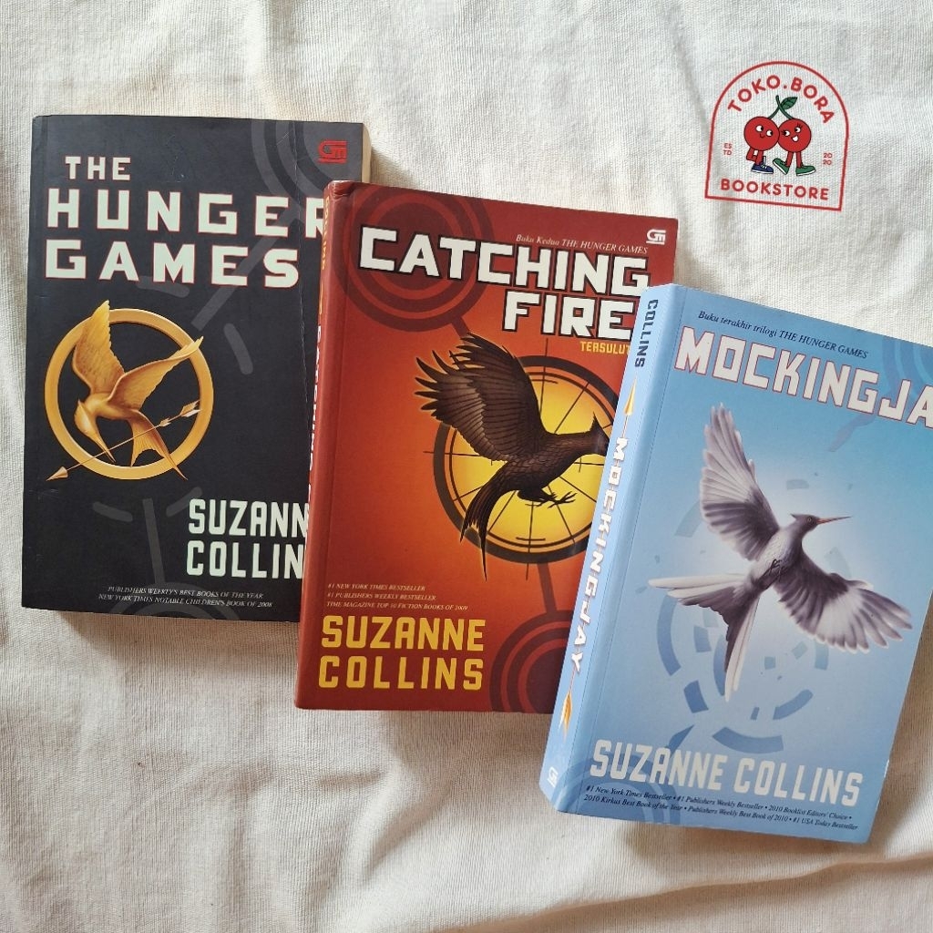 Buku Novel The Hunger Games BOX SET Catching Fire Mockingjay The Ballad of Songbirds and Snakes - Su