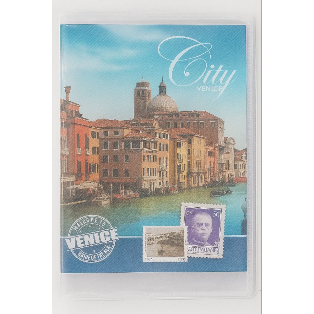 

Binder A5 Motif Venice City – Sampul Transparan Elegan
