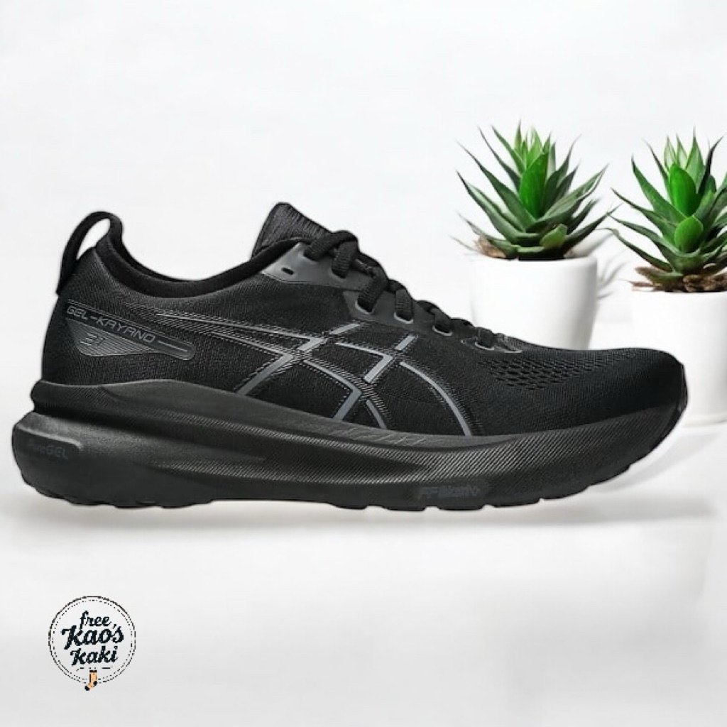 Sepatu lari pria Asics kayano 31 all black