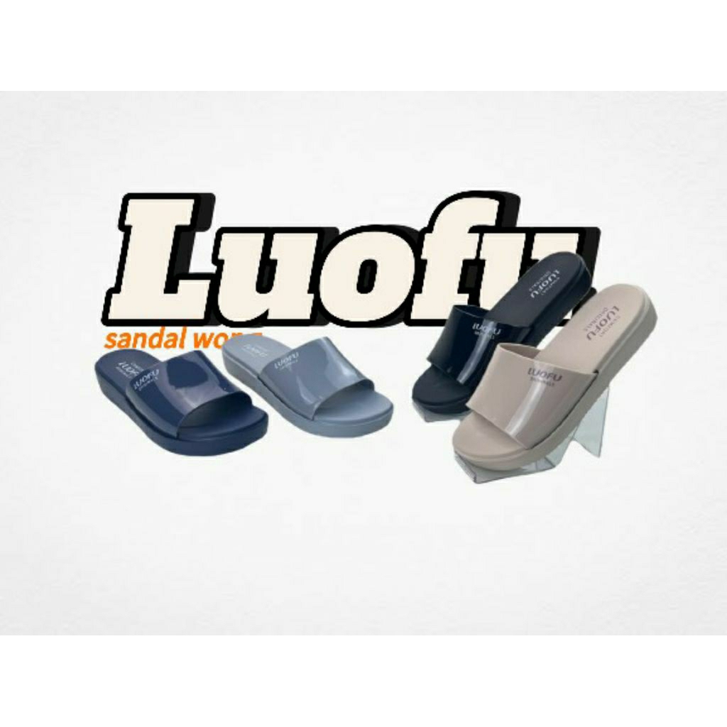 Sandal LUOFU Jelly Wanita E 7199A2 – Nyaman, Ringan & Stylish