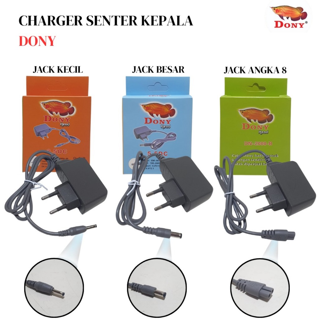 CHARGER SENTER / CAS SENTER KEPALA DONY DN-2000 JACK KECIL | JACK BESAR | JACK ANGKA 8