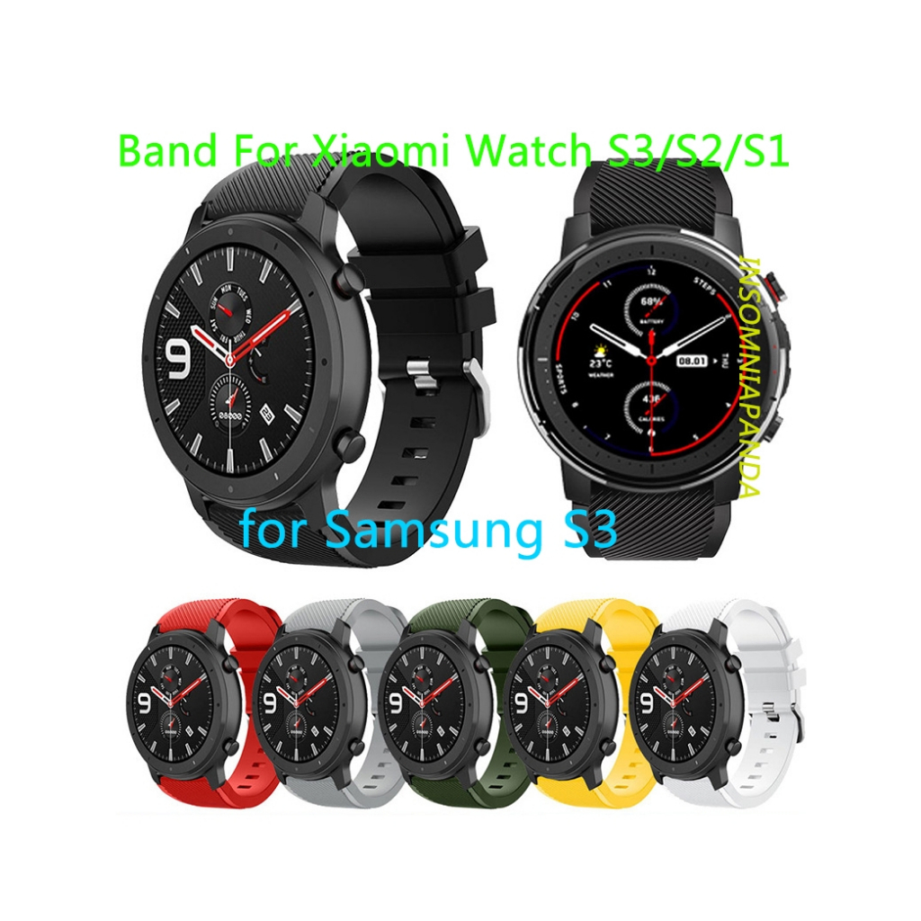 Insomniapanda Tali Jam Silikon Band For Xiaomi Watch S3/S2/S1  for Samsung S3 Original Fit - Tahan P