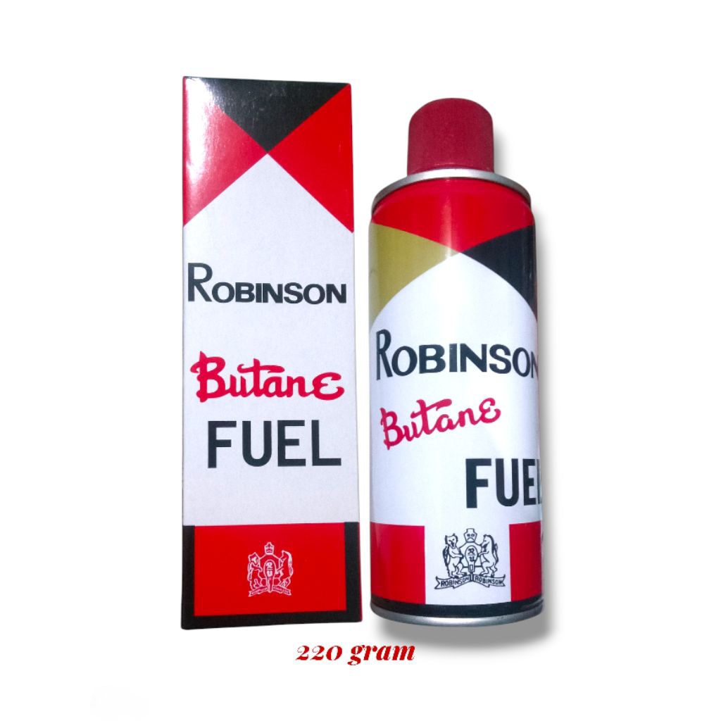 Robinson Butane Gas Refill 220 g / Isi Ulang Gas Butane Kaleng Portable