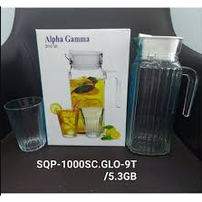 Alpha Gamma Drink Set Teko Dan Gelas Cantik
