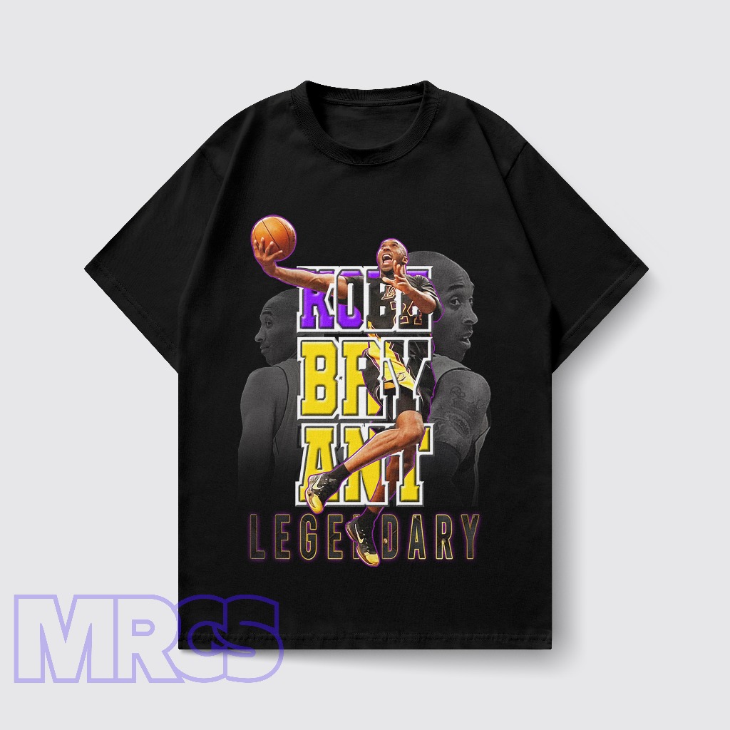 Kaos Oversize Streetwear Retro Kobe Bryant  Kaos Oversize Legend Basketball Kobe Bryant