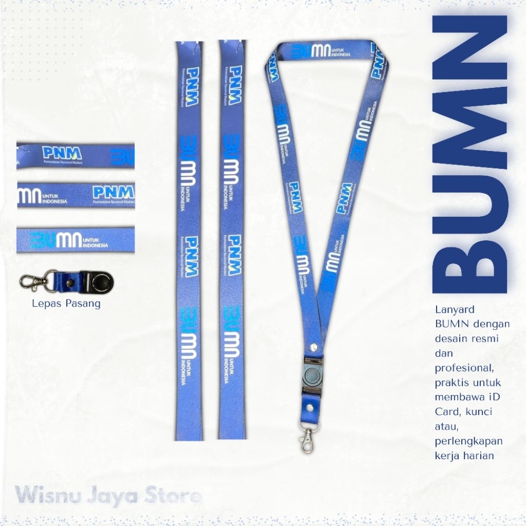 

lanyard tali idcard layer tali gantungan PNM BUMN