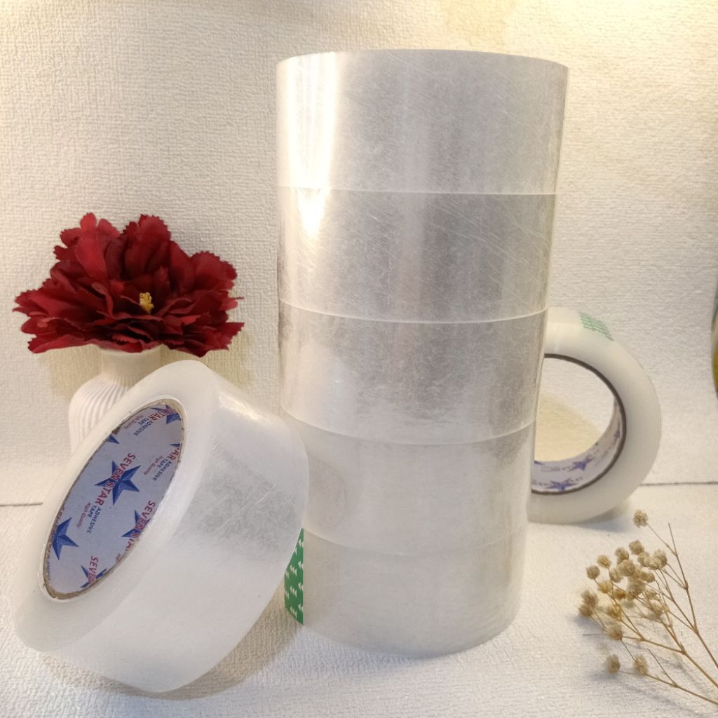 

Lakban Bening 200 yard harga per 1 pcs