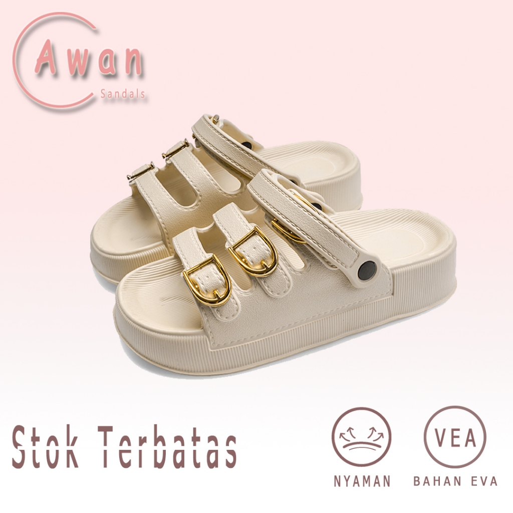 Sandal Wanita Elegan Sepatu Karet Wanita Sandal Karet Wanita Terbaru Sandal Wanita Kekinian