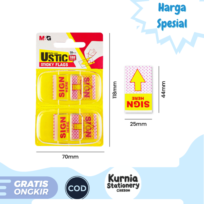 

M&G Sticky Flags Ustic 100 Lembar AS21B201
