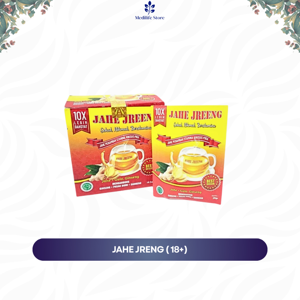 

JAHE JRENG PER SACHET - minuman jahe sehat & nikmat | bantu hangatkan tubuh & tambah stamina | original 100%