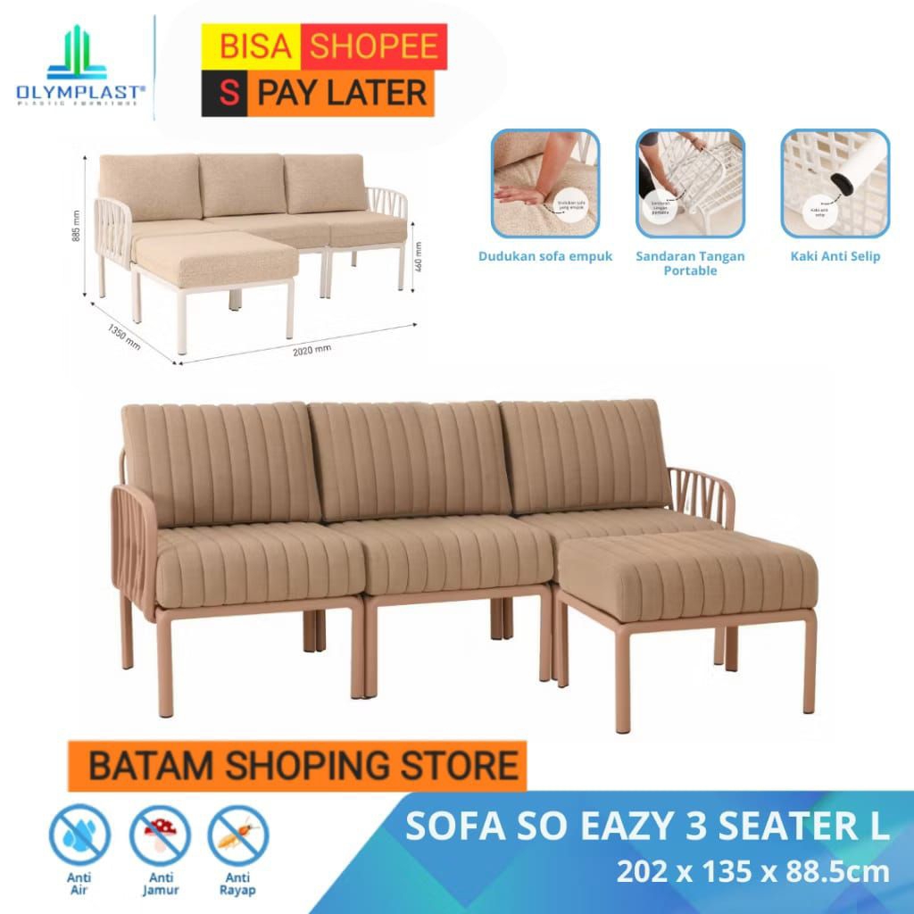SOFA SO EAZY OLYMPLAST / SOFA KURSI / KURSI TAMU BAHAN PLASTIK