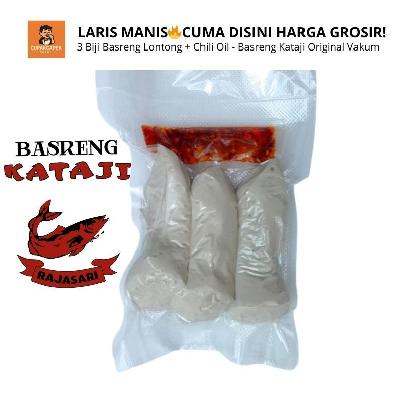 

Basreng Lontong + Chili Oil + Basreng Mentah Kataji | Paket Snack Pedas Gurih