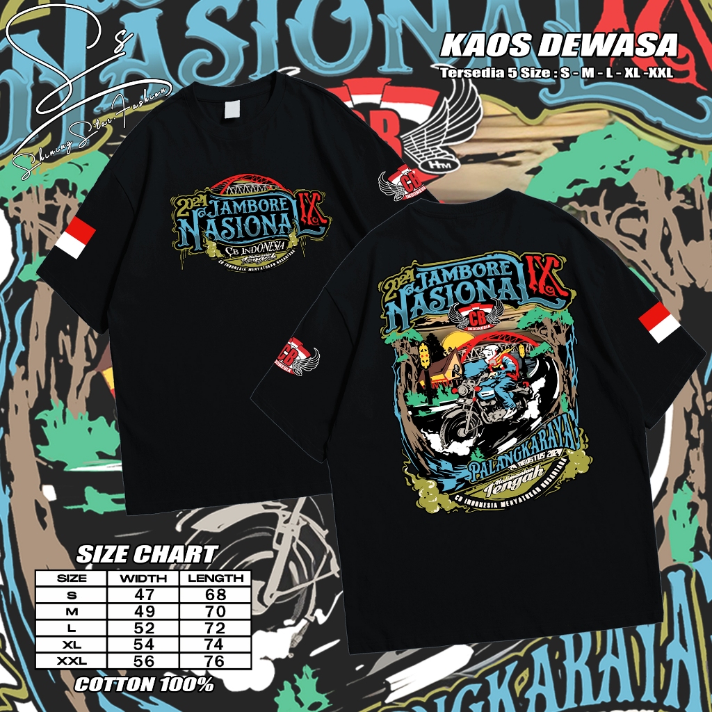 KAOS JAMNAS CB INDONESIA PALANGKARAYA KALIMANTAN TENGAH / KAOS JAMBORE NASIONAL CBI ORIGINAL