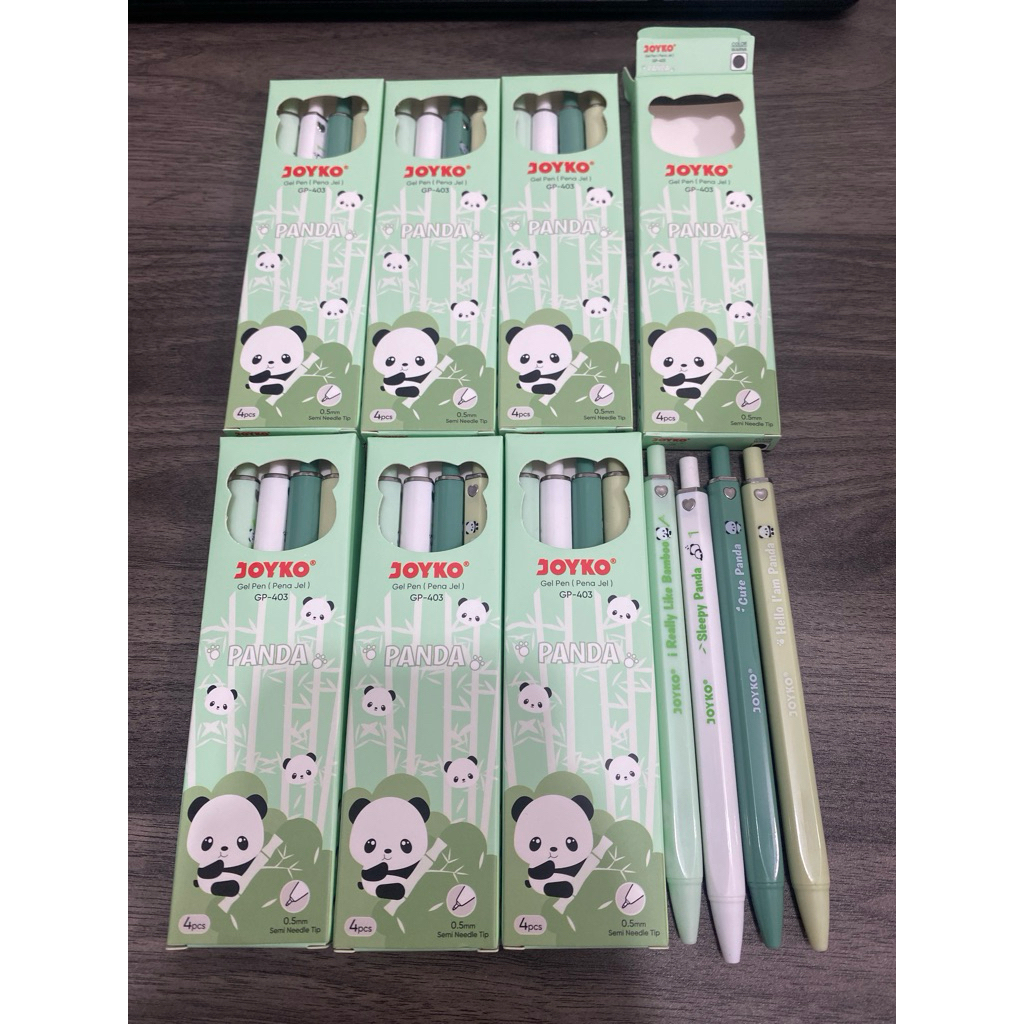 

(4pcs) Pena Joyko GP-403 0.5mm / Gel Pen Joyko GP-403 Panda