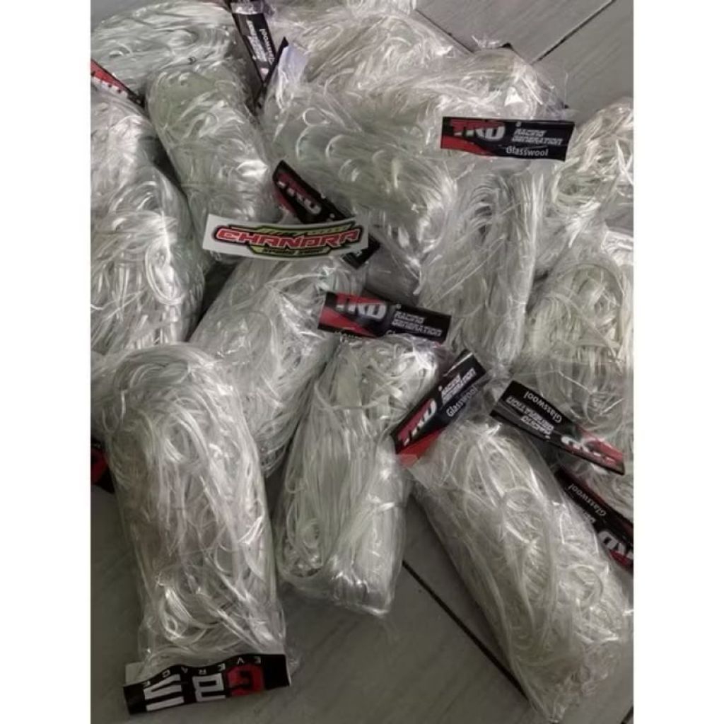 GLASSWOOL KNALPOT RAMBUT NENEK 200 GRAM // GLASSWOOL KNALPOT MOTOR DAN MOBIL RAMBUT NENEK // GLASSWO