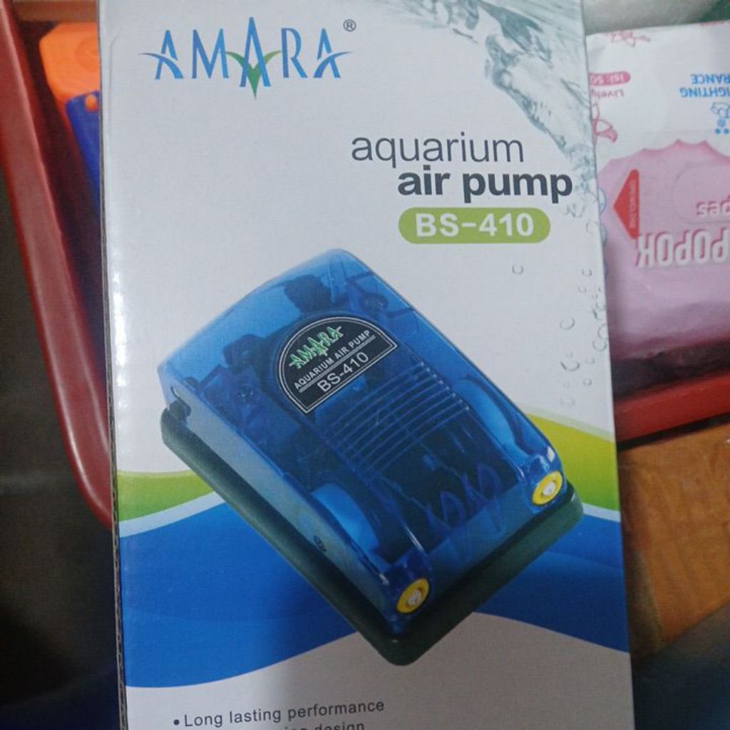 Amara Air Pump Pompa Oksigen Udara Aerator Aquarium Lubang 2