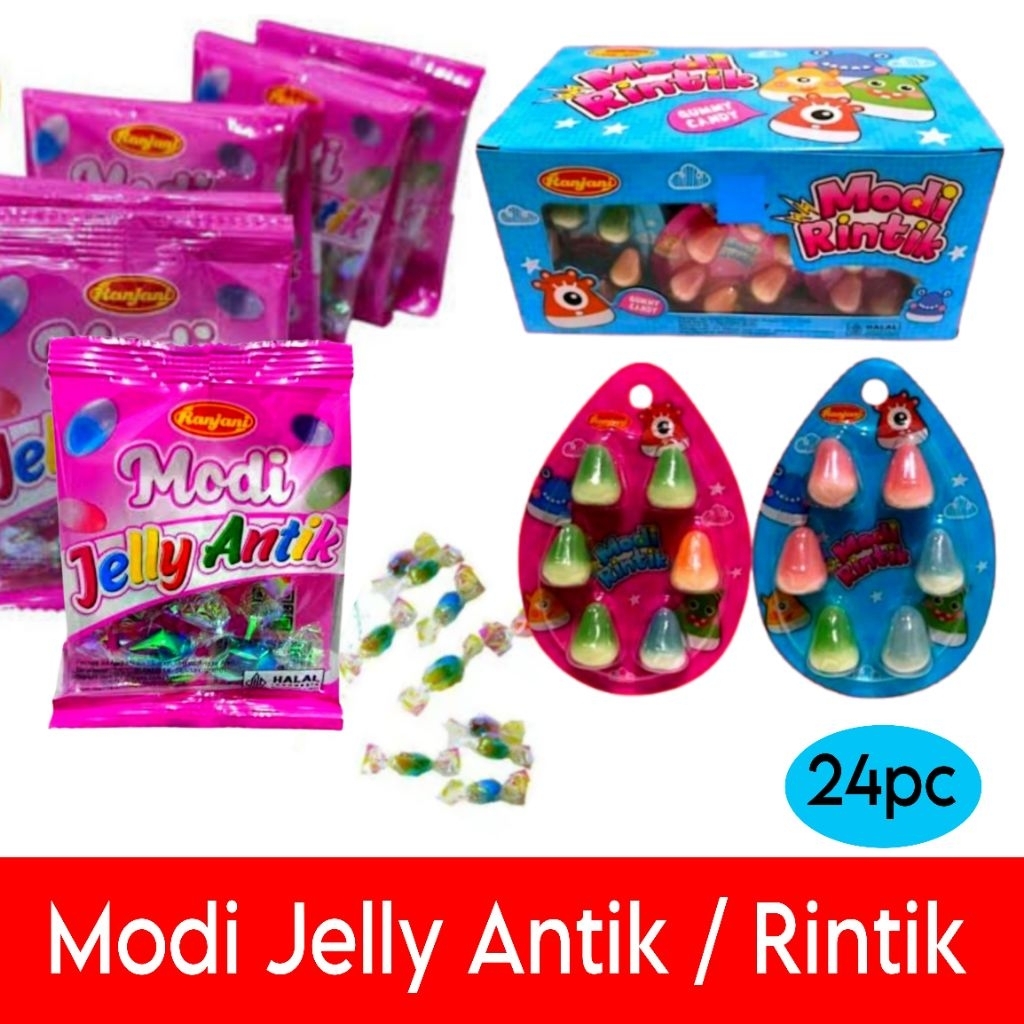 

Ranjani permen Modi Rintik Jelly Antik isi 24pc