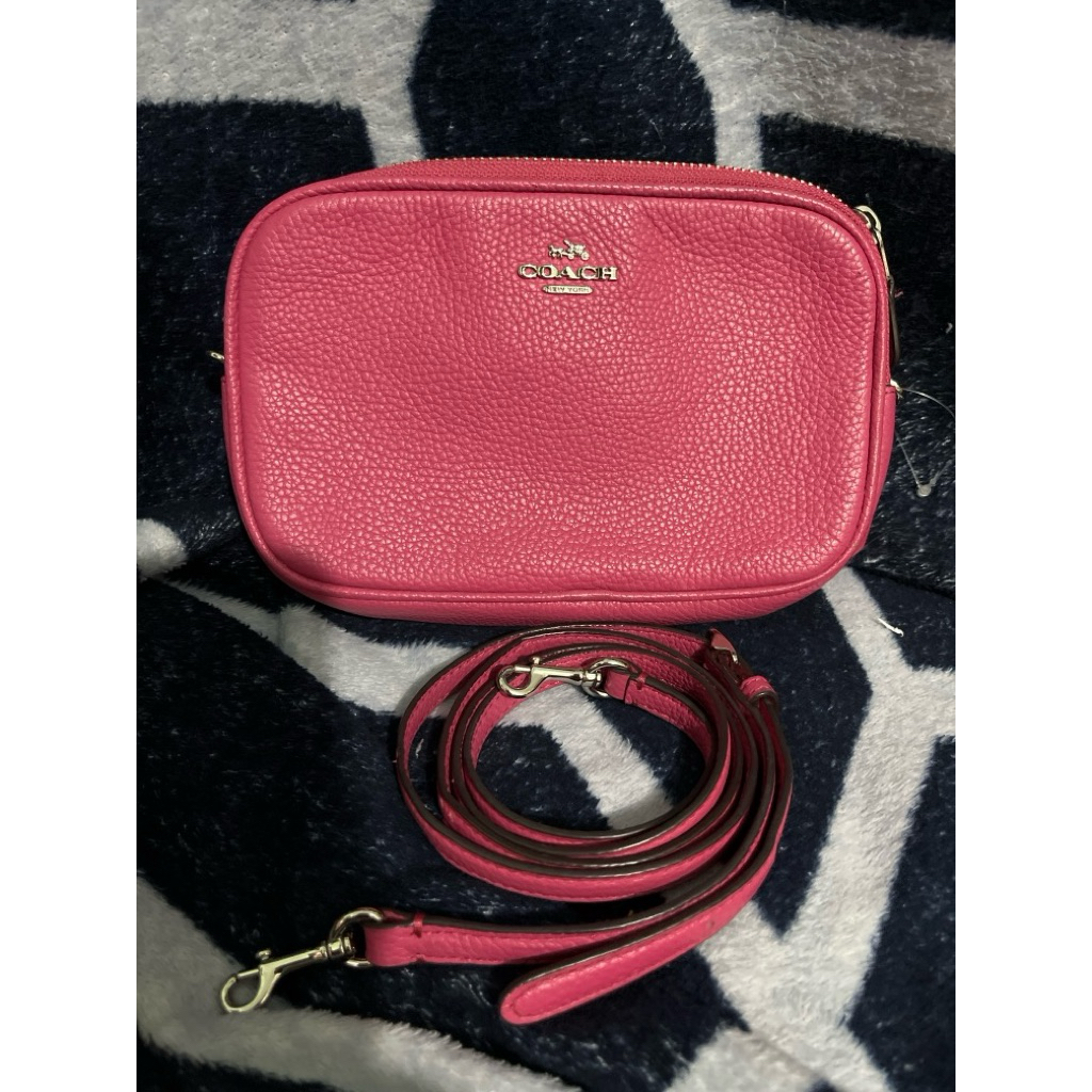 preloved c0ach cambag pink