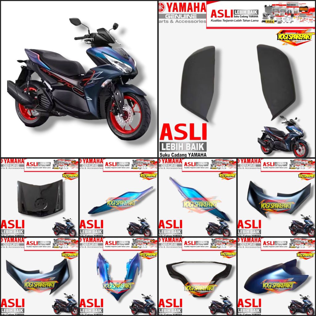 FULL BODY HALUS NEW AEROX 155 CYBER CITY ORIGINAL YAMAHA