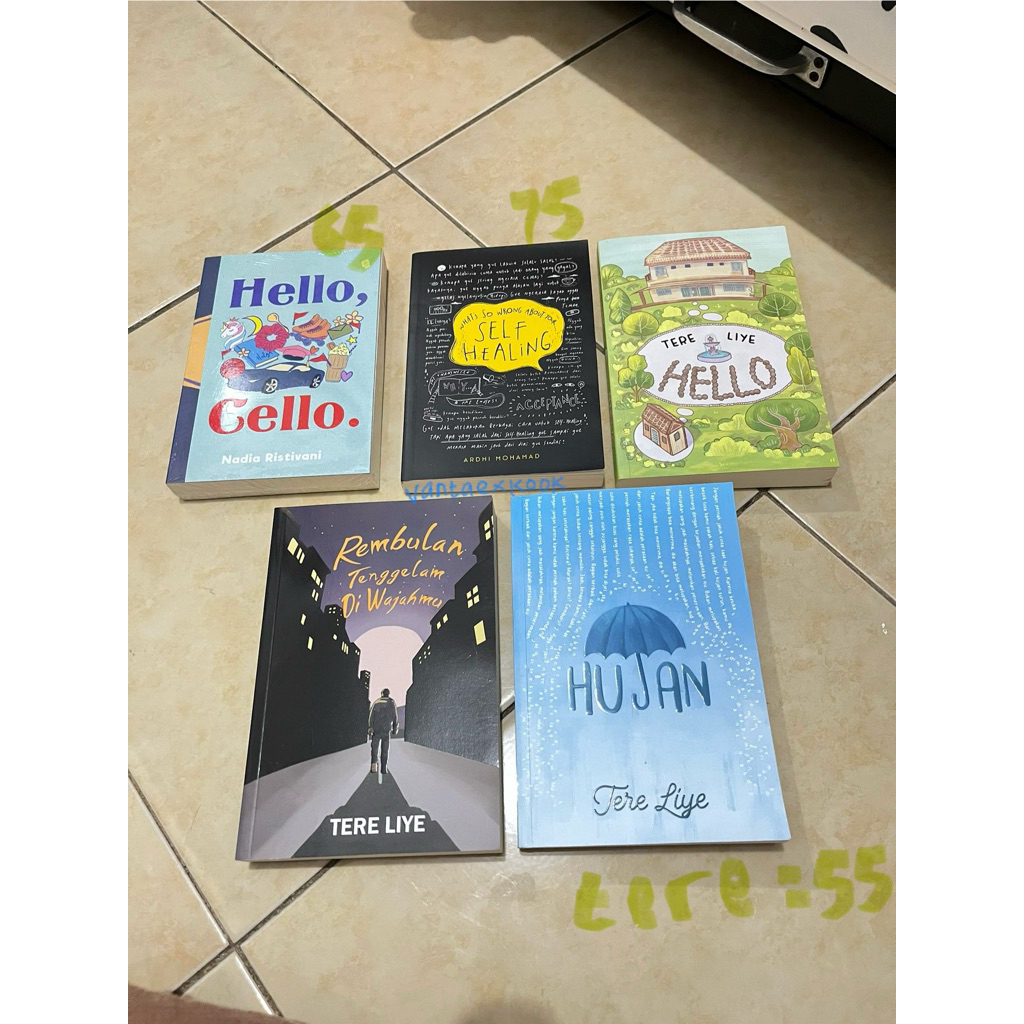 preloved like new novel laut bercerita tere liye hujan sealed rembulan tenggelam di wajahmu hello ce