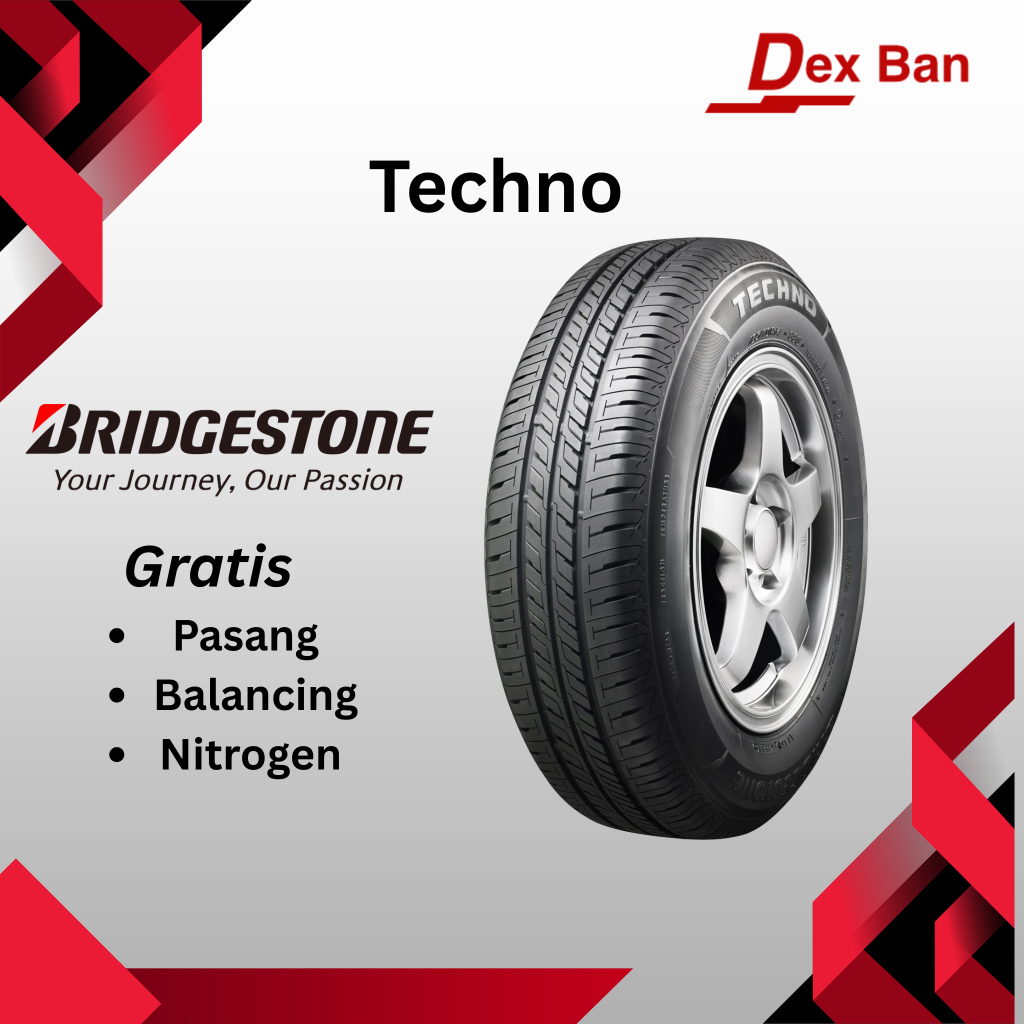 BAN MOBIL BRIDGESTONE NEW TECHNO RIM 14 175/65 R14, 155/65 R14, 185/70 R14, 195/70R14, 185/80R14 Mob