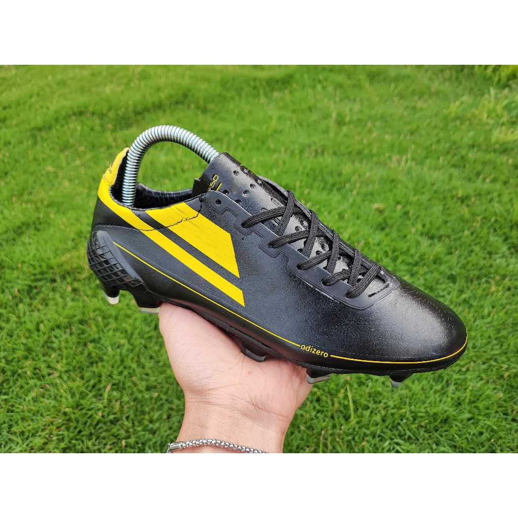 Sepatu Bola F50 Ghosted Adizero FG - Core Black Yellow