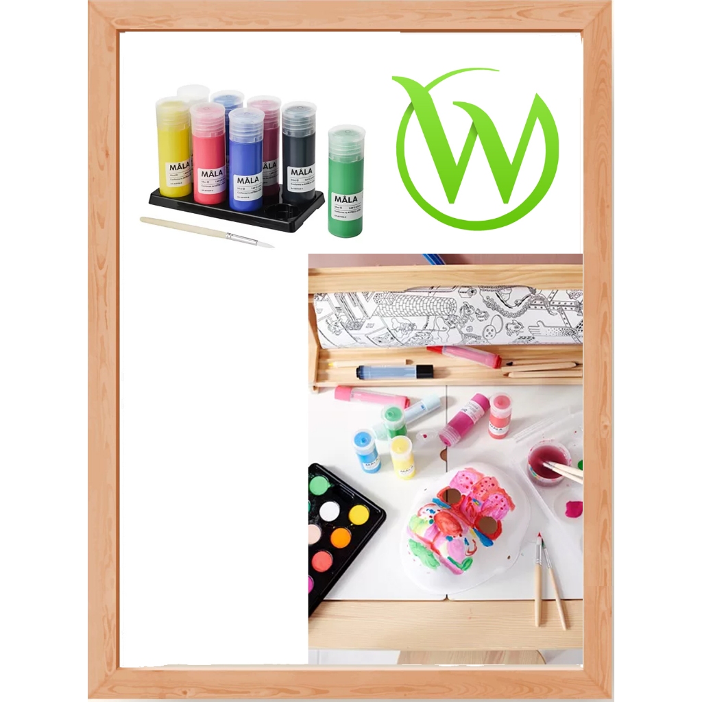 

Cat, 8 warna palet kuas seniman kreasi anak MALA Paint warna campuran, 400 ml