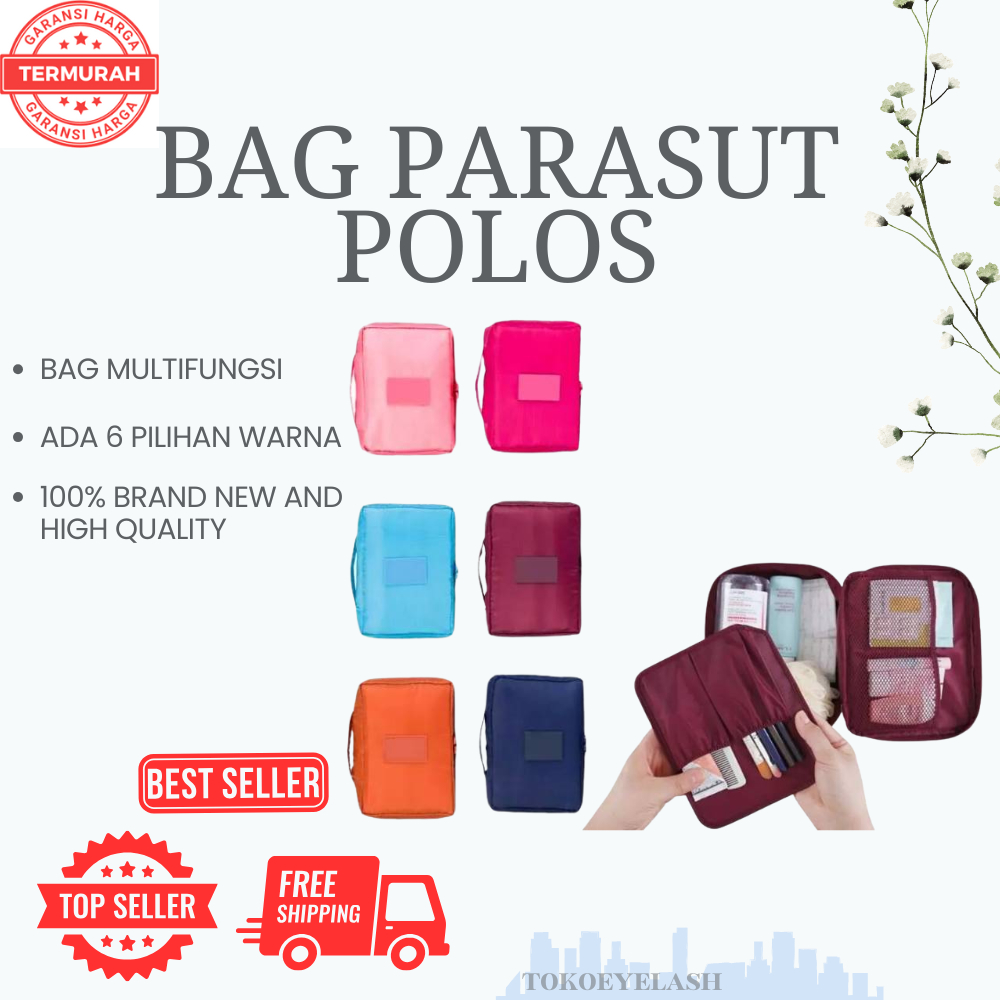 Bag parasut multifungsi / bag for eyelash extension / tas untuk sulam alis eyelash extension / tas m