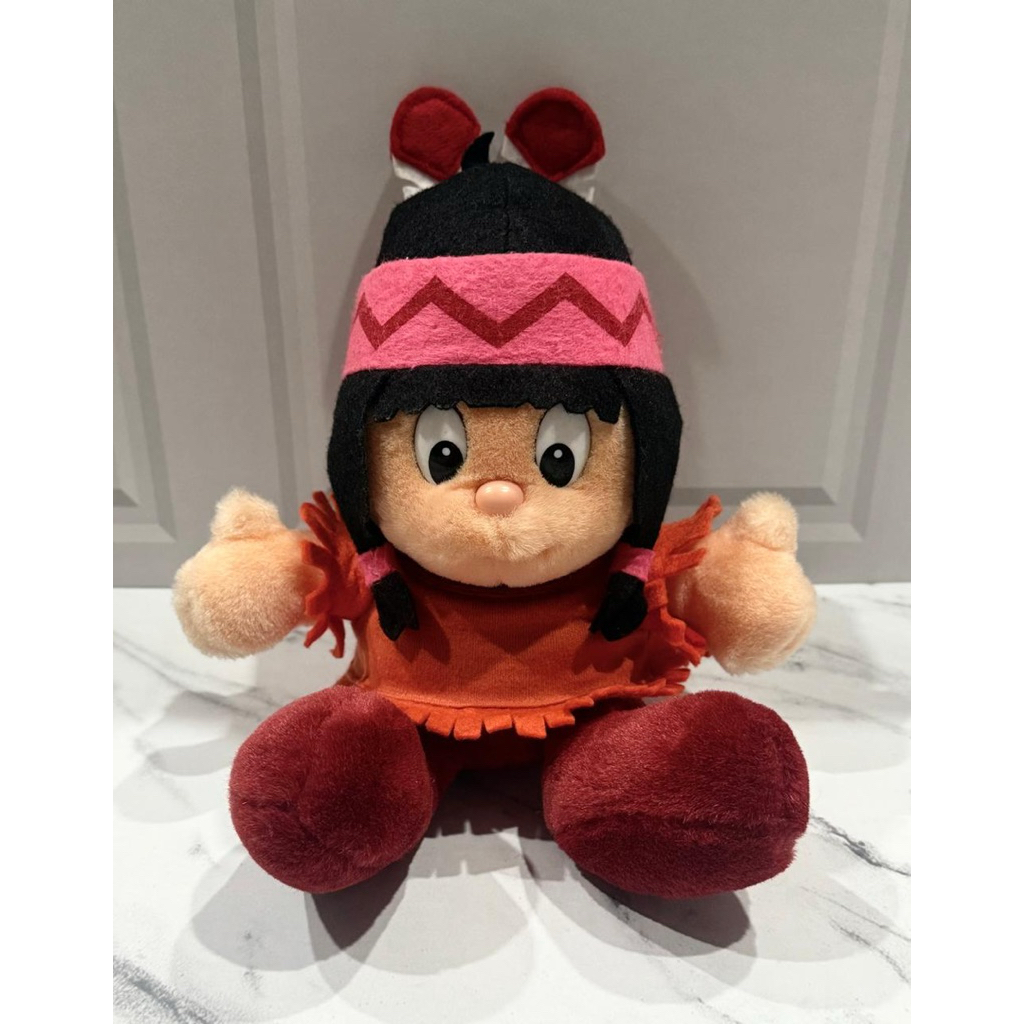 RARE | Boneka Plushie Vintage Little Hiawatha Minnehaha the Red Indian Girl Tokyo Disneyland