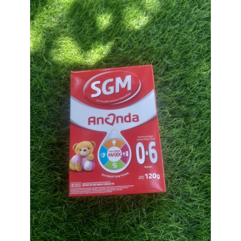 susu sgm ananda 0-6 bulan 120g susu formula bayi