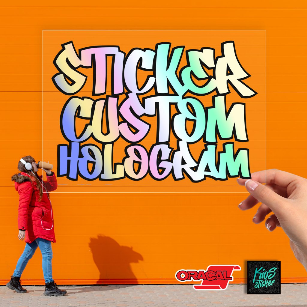 

Stiker Cutting Custom Nama Logo Desain – Vinyl Oracal Hologram Chrome Skotlite Reflektif