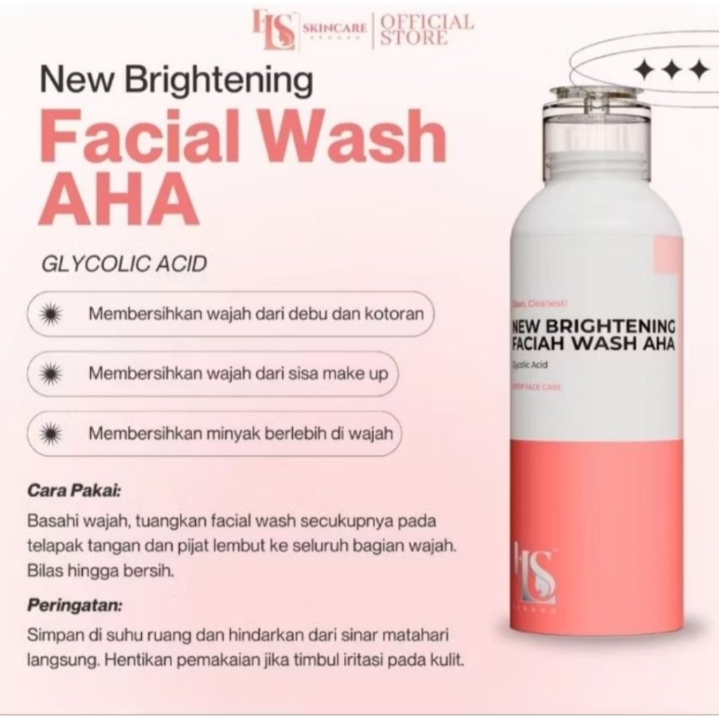 1pcs Ls skincare Facial Wash Brightening Ls skincare BPOM