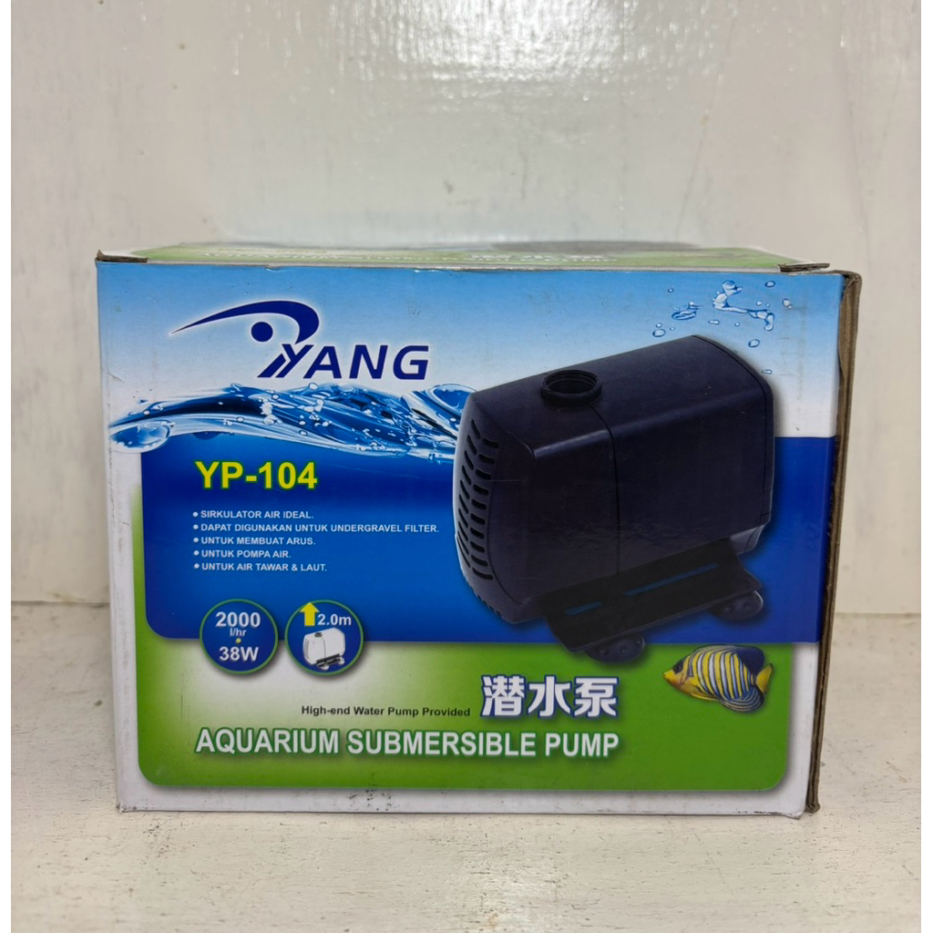 Mesin Pompa Air Celup Aquarium Kolam Hidroponik YANG YP104 / Water Pump Aquarium YANG YP104