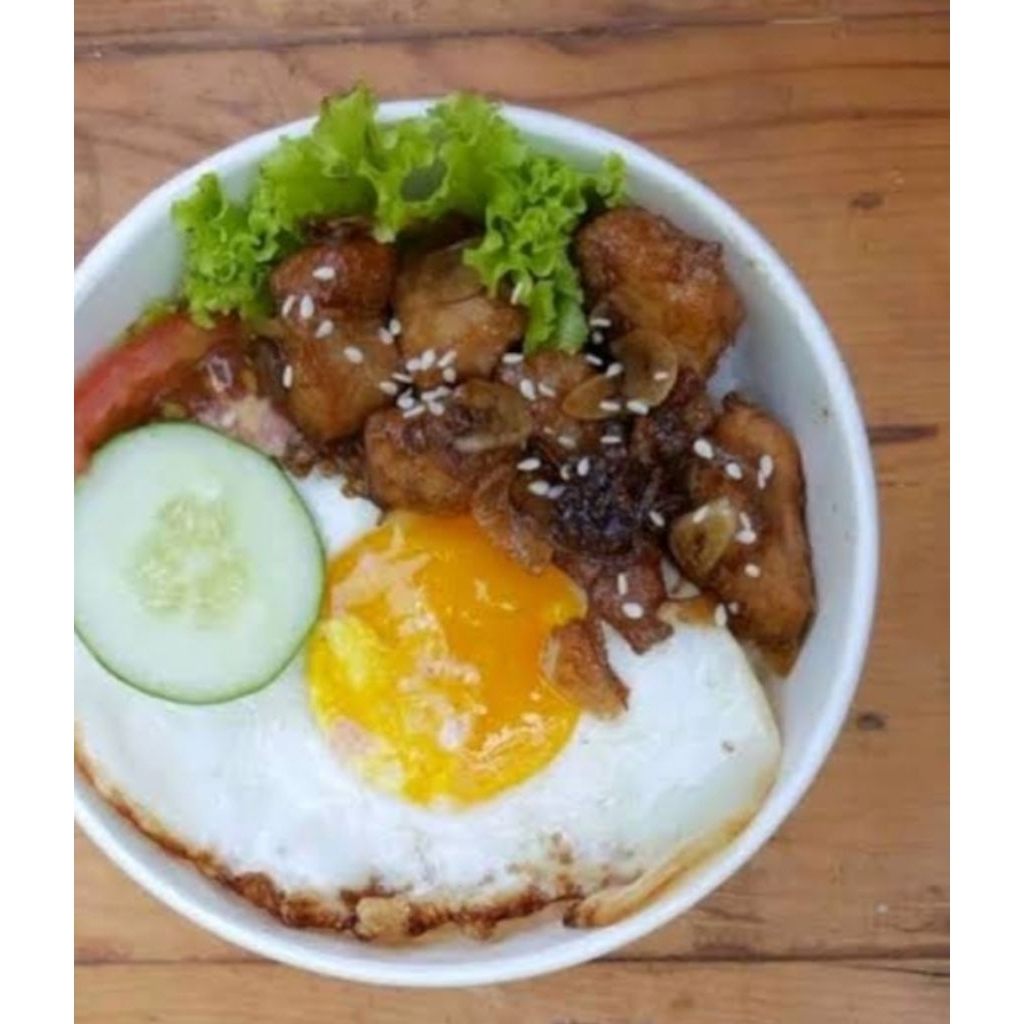 

rice bowl ayam lada hitam