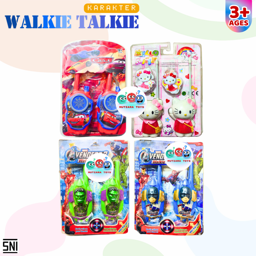 MM Mainan Walkie Talkie Sepasang Karakter
