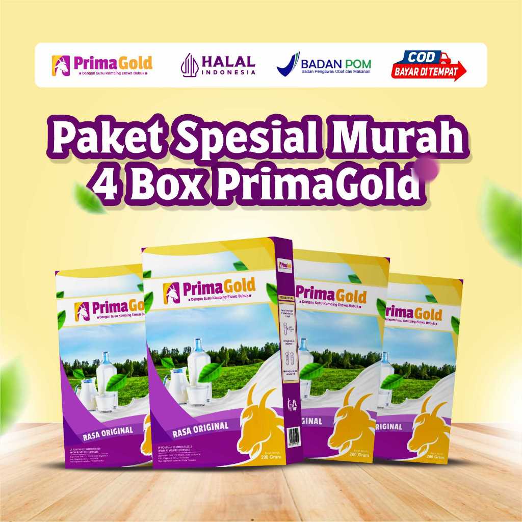 

PAKET 4 BOX PRIMAGOLD ORIGINAL BEBAS NYERI SENDI, KEBAS, DAN KESEMUTAN