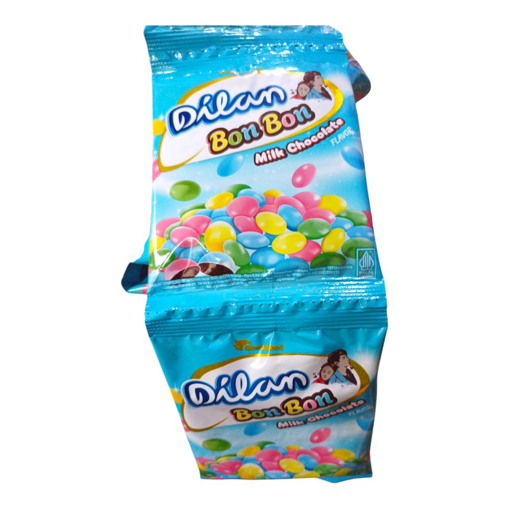

Dilan Bon Bon 1pack isi 10 permen coklat compound rasa susu aneka warna