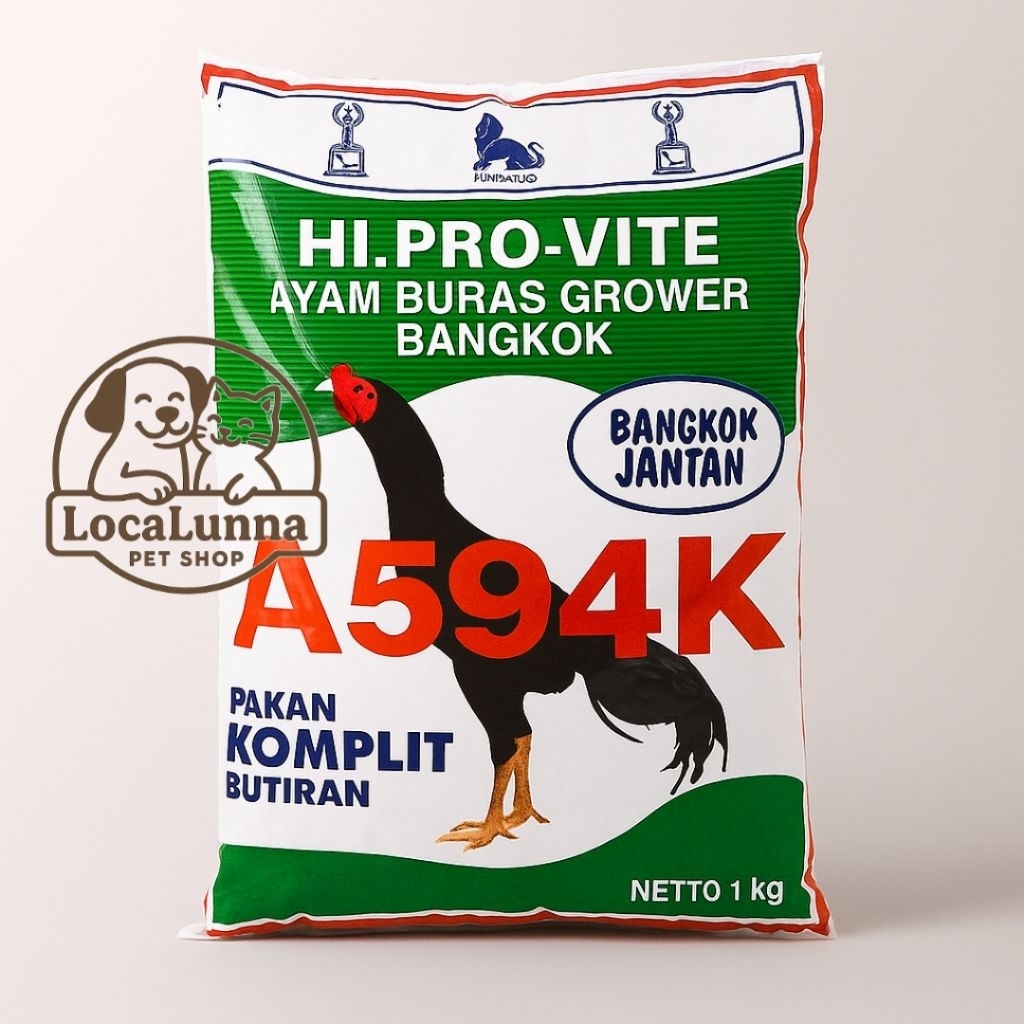Pakan Ayam A594K HiProVite Pur ayam Bangkok Jantan Voer