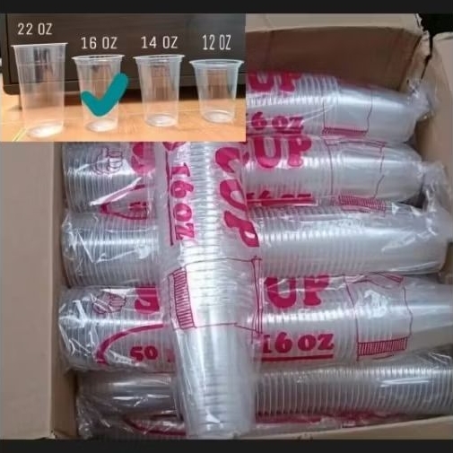 Gelas Jus 16 Oz Gelas Plastik Jus isi 50