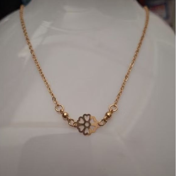 Kalung Tali Rantai Variasi Bunga 0,1gram Semar Ismoyo J5