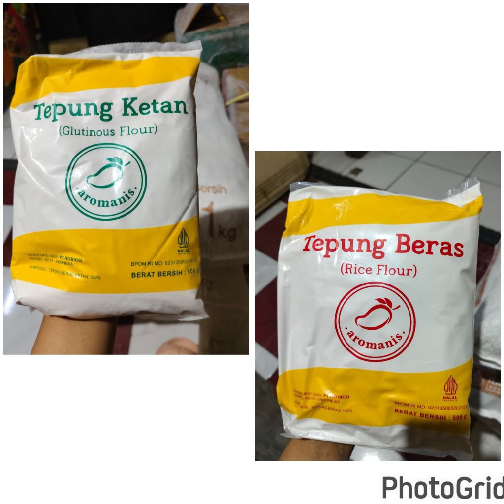 

Tepung Ketan 500 gr | Tepung Beras 500 gram | Tepung merk Aromanis | Rice flour