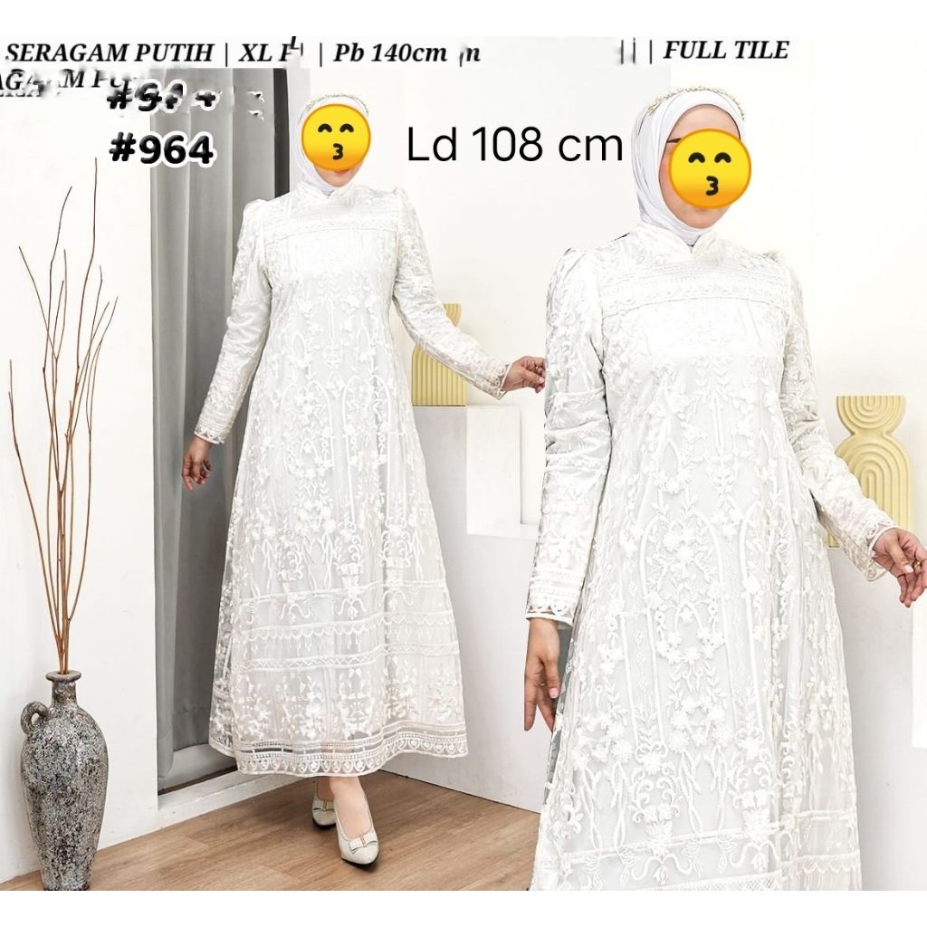 GAMIS PUTIH TILE