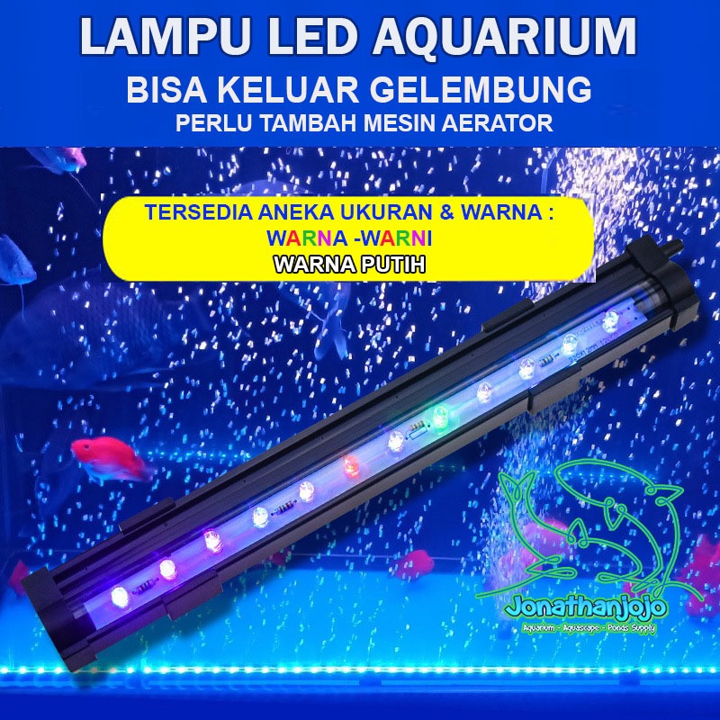Lampu Celup Aquarium lampu gelembung batu aerator lampu akuarium