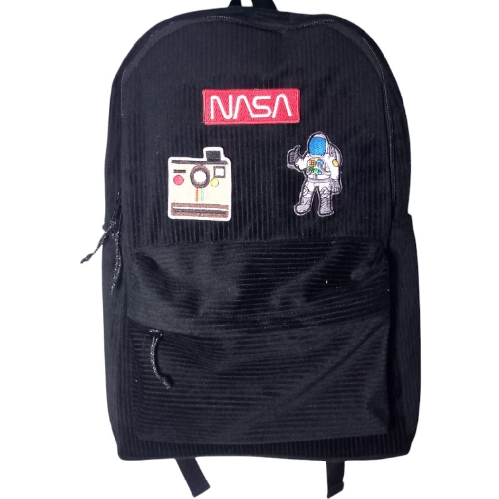 TAS RANSEL CORDUROY KARAKTER LUAR ANGKASA/TAS SEKOLAH BORDIR NASA ASTRONOT/TAS KARAKTER ANAK SEKOLAH