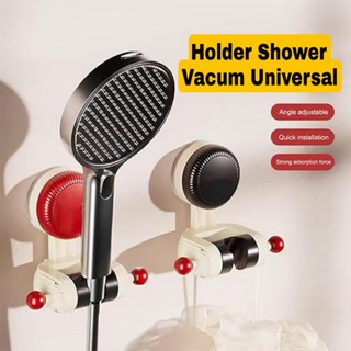 Adjustable Suction Cup Holder Shower Head Holder with Side Hook J02