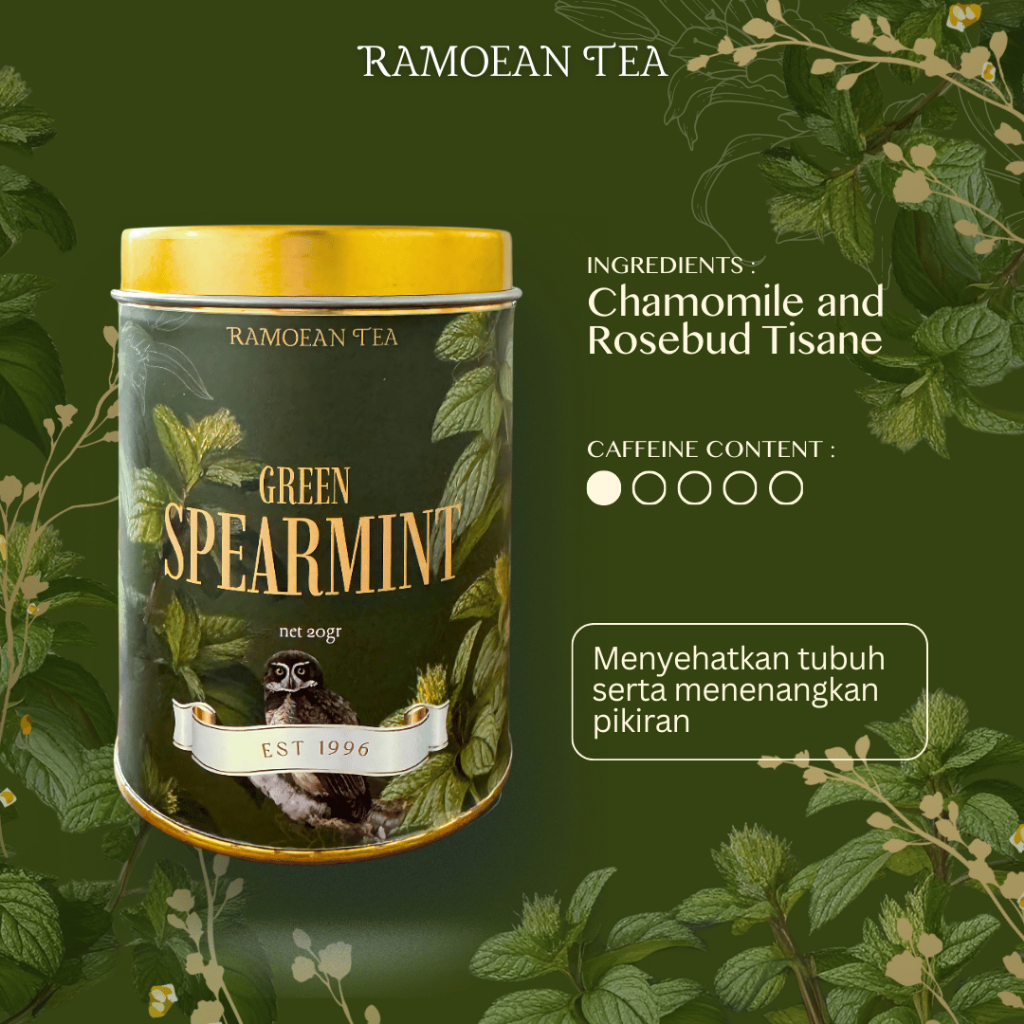 

Green Spearmint Tea - Teh Hijau Spearmint - Ramoean Tea