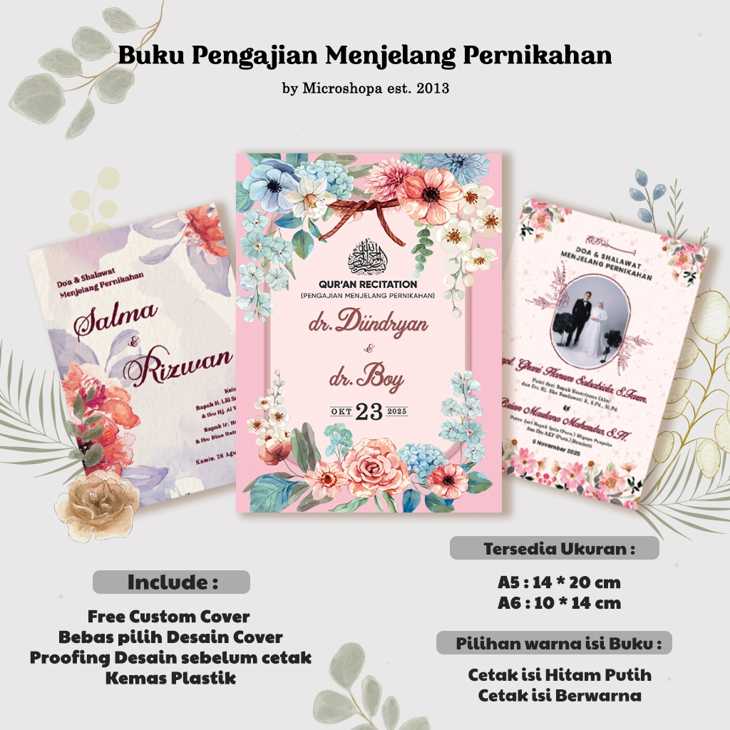 Buku Pengajian Menjelang Pernikahan / Buku Pra Nikah / Doa Sholawat Menjelang Pernikahan