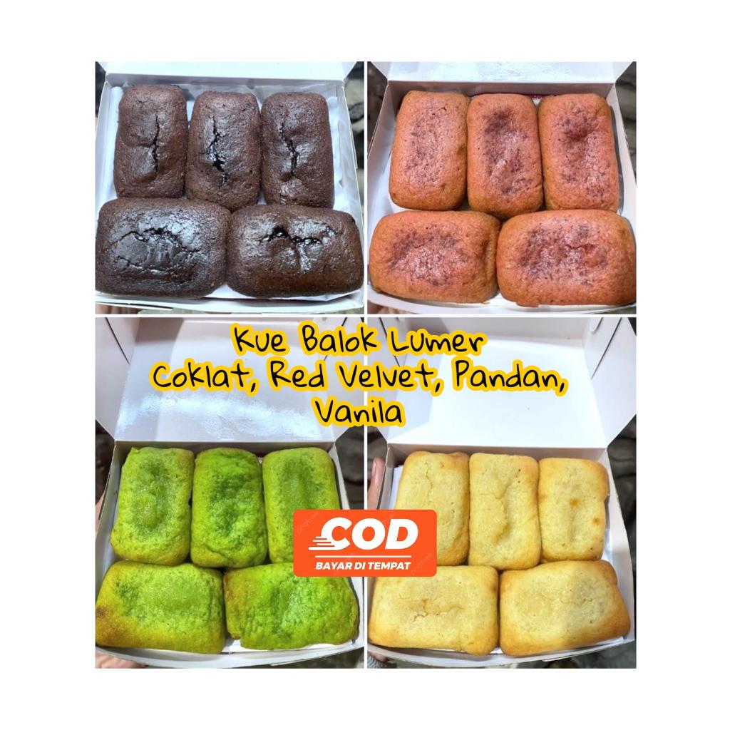 

kue balok super legit manis kue balok premium 1 dus isi 5 kue balok lumer